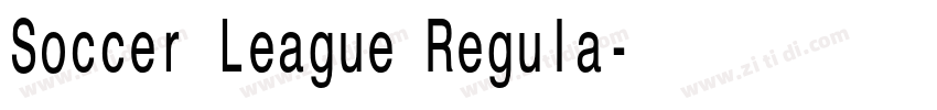 Soccer League Regula字体转换